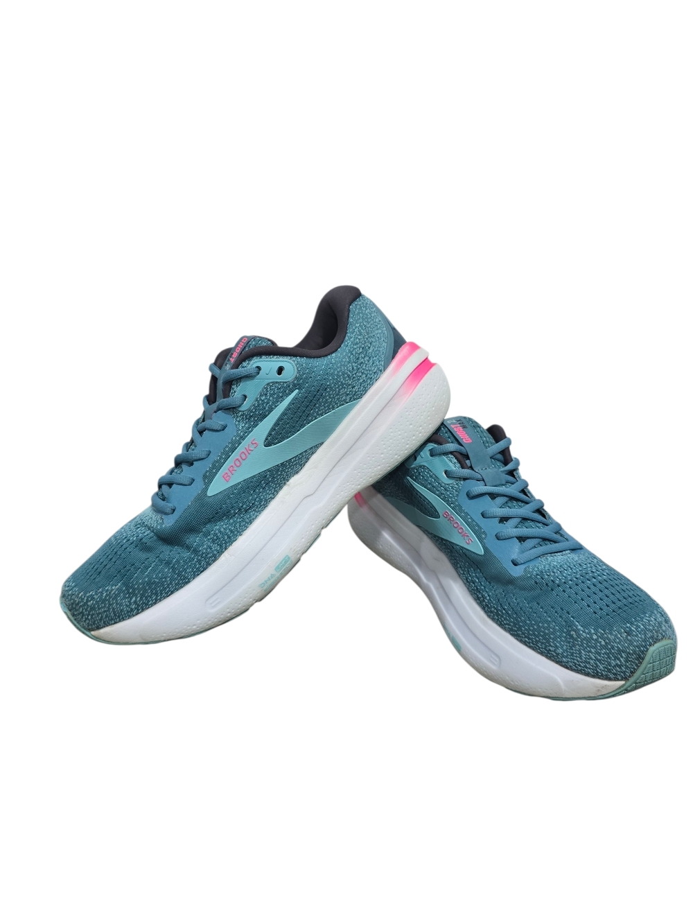 Brooks Ghost Max 2 Women’s Teal and Pink Running Shoes Size 10 - Picture 9 of 13